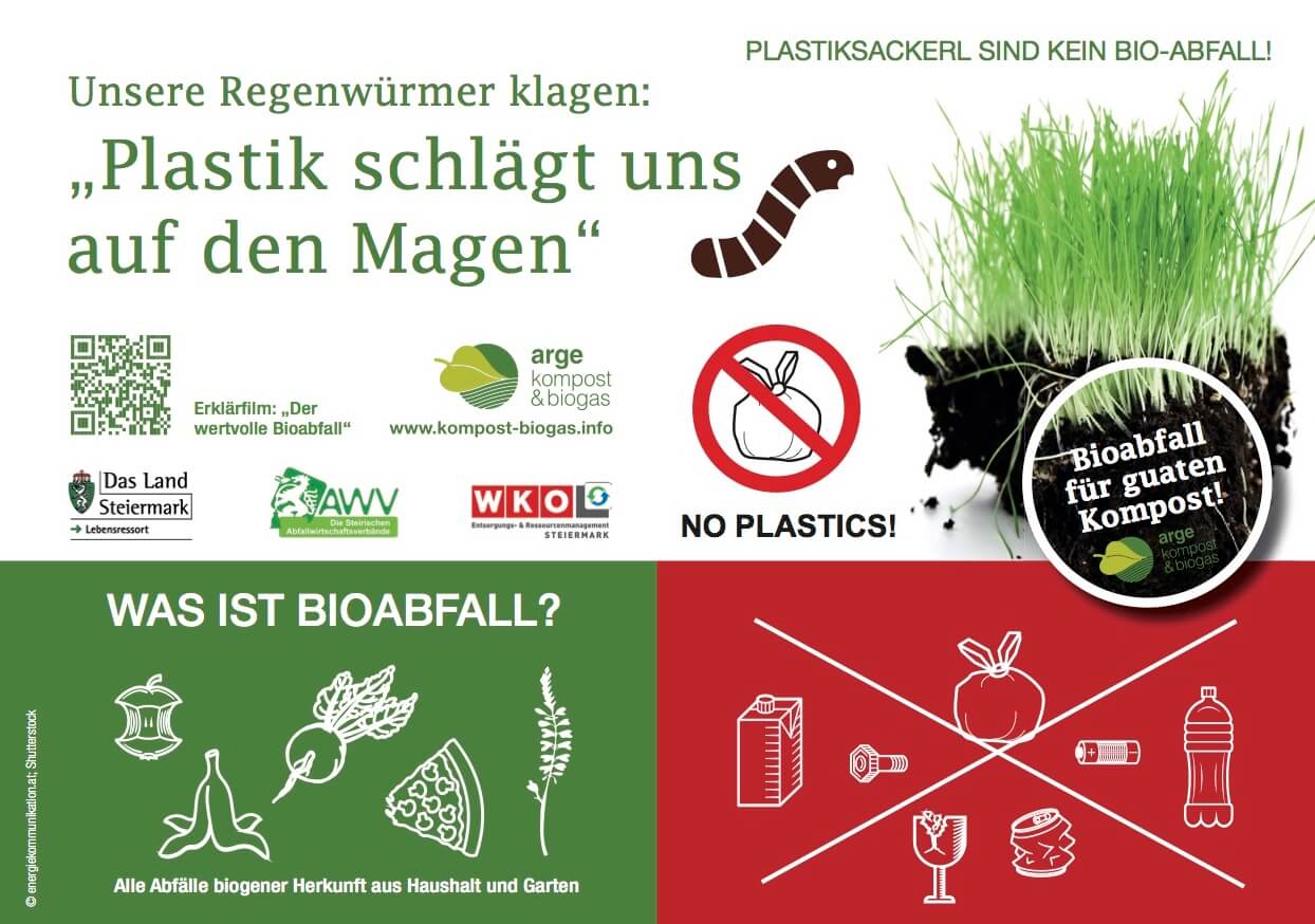 Flyer Plastik schlägt auf den Magen